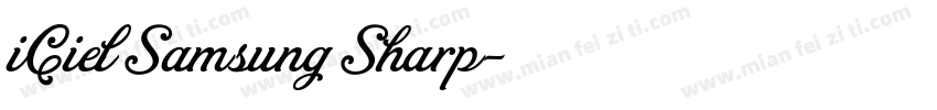 iCiel Samsung Sharp字体转换